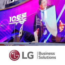 Прозрачные OLED-экраны от компании LG на трансляции выборов в Южной Корее