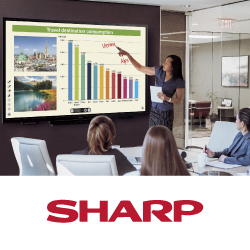 Новые интерактивные дисплеи Sharp 4K BIG PAD - анонс