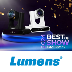 AV Technology признала камеру с аудио и видеотрекингом Lumens VC-TR60A лучшей на InfoComm 24, анонс