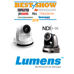 Поворотная камера Lumens VC-A50PN награждена Best of Show от AV Technology