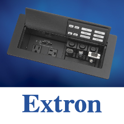 Новый лючок Cable Cubby с сетевой кнопочной панелью Extron с уменьшенной глубиной