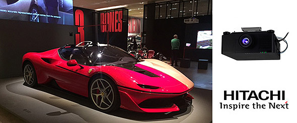 Проекторы Hitachi проиллюстрировали историю Ferrari в лондонском Музее дизайна