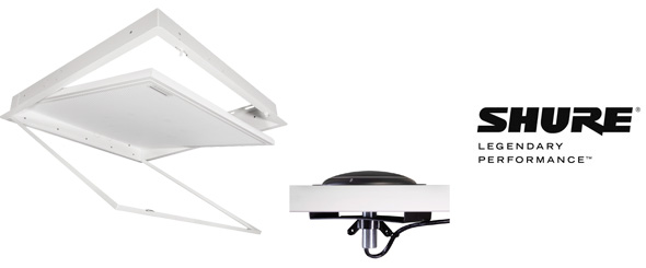 Новые аксессуары Shure для инсталляции микрофонов Microflex Advance