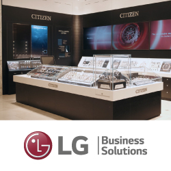 Дополненная реальность в новом магазине часов Citizen Watch вместе с прозрачными LG Transparent OLED - анонс