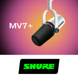 Скажите «прощай» шумам: Shure MV7+ для стримов и подкастов, анонс