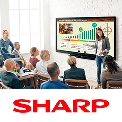 Sharp добавляет кнопки конфиденциальности в интерактивные дисплеи Big Pad