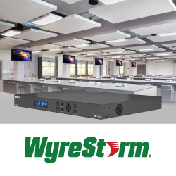 Новинка для сферы образования: матричный коммутатор WyreStorm MX-0804-EDC, анонс