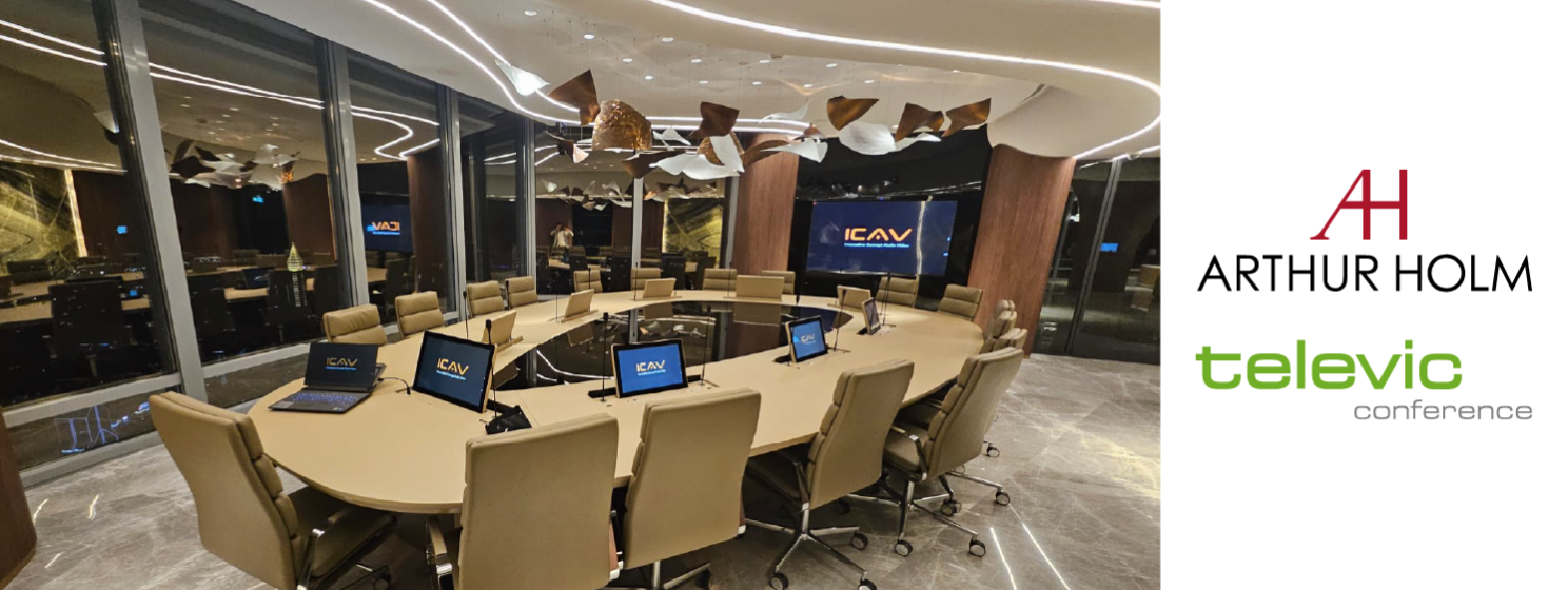 Мониторы Arthur Holm дополнили премиальный конференц-зал Бурдж-Халифы