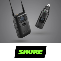 Цифровые беспроводные системы Shure SLX-D дополнены приемником и передатчиком-плагоном, анонс