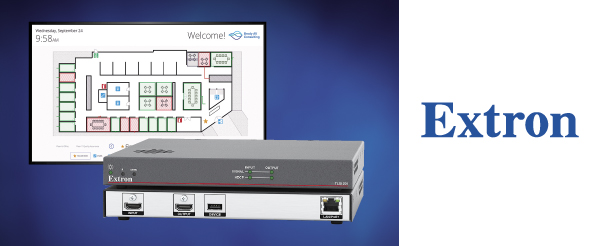 Интерактивный интерфейс визуальной навигации для бронирования помещений TLSI 201 от Extron