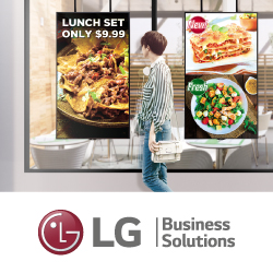 Невозможно пройти мимо витрин с новыми дисплеями LG XS4F! 