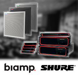 Biamp и Shure обеспечили совместимость систем Tesira - Microflex