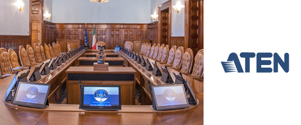 Решение ATEN для распределения и управления мультимедиа в конференц-зале суда