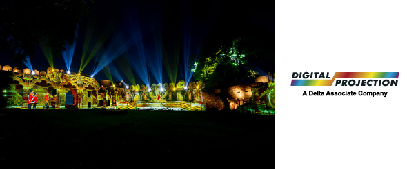 Проекторы Digital Projection и мэппинг на стенах крепости Джханси, Индия