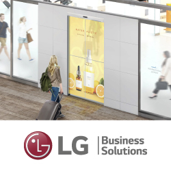 Автоматические двери с прозрачным OLED-дисплеем в действии - prev