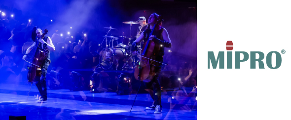 Персональный мониторинг MIPRO на концерте «Мировые рок-хиты на виолончелях» группы Rockcellos