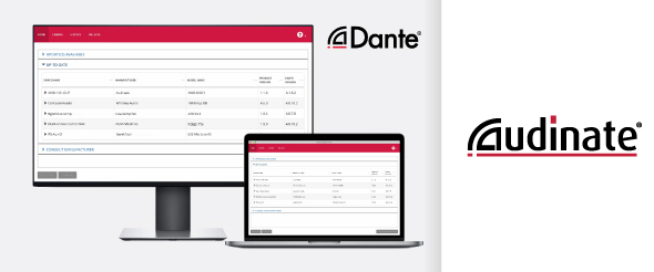 Dante Controller 4.2 со встроенным функционалом обновлений прошивок устройств