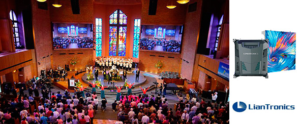 Cветодиодные экраны от LianTronics пришли на смену проекторам в церкви