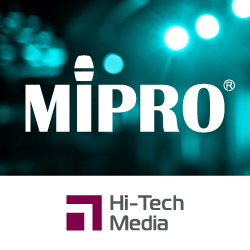 Hi-Tech Media – эксклюзивный дистрибьютор беспроводных радиосистем, микрофонов и антенной дистрибуции MIPRO -анонс