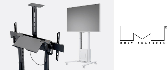 Новость Хай-Тек Медиа: Новые стойки Multibrackets для дисплеев до 120 кг с регулировкой высоты