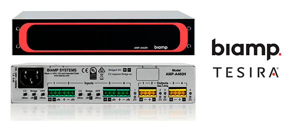 Новый усилитель Biamp AMP-A460H для конференц-залов небольшого и среднего размера