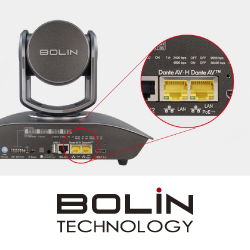 Компания Bolin представила первые в мире двухпотоковые камеры Dante AV™- анонс