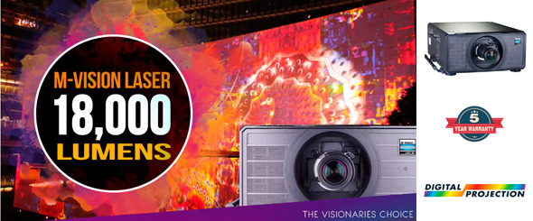 M-Vision Laser 18K – мощный 1-чиповый DLP проектор с яркостью 18 000 лм