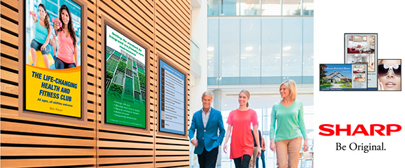 Новые бюджетные дисплеи PN-Y Sharp для общественных мест