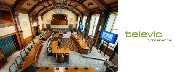 Зал заседаний муниципалитета Лейдена: современный шедевр с конференц-решением Televic