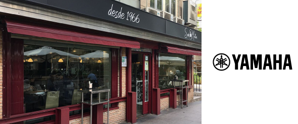 Ультракомпактная музыкальная система Yamaha в испанском ресторане San Matias