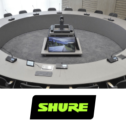 Конференц-система Shure MXCW для гибридных конференций с возможностью автотрекинга камеры-prev