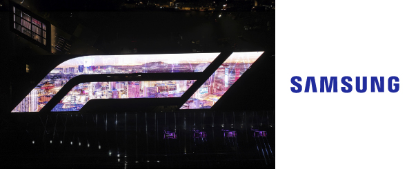 Сияние технологий Samsung на кровле Гран-при Формулы-1 