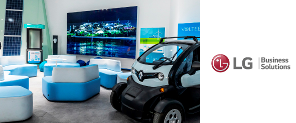 Шоурум E-MOBI в Венгрии полностью оснащен дисплеями LG