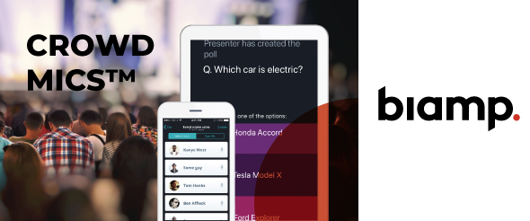 Biamp Crowd Mics™ - удобство общения аудитории