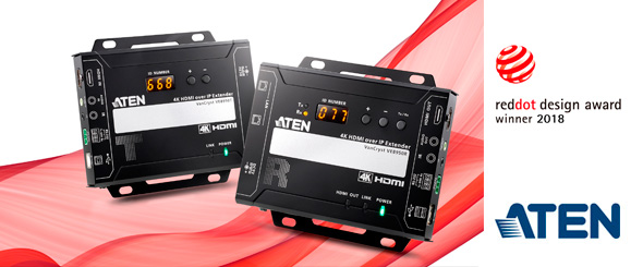 Победитель Red Dot Design Award: видеоудлинитель 4K over IP ATEN VE8950