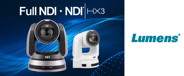 Lumens анонсирует многофункциональную PTZ-камеру 4K NDI®|HX3