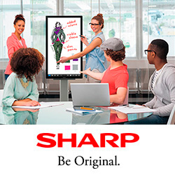 Новый бюджетный 40" интерактивный дисплей SHARP для интерактивных переговоров