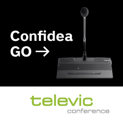 Простое решение для беспроводной конференции Confidea GO от Televic-анонс