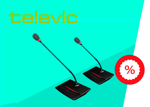 Скидка на комплект конференц-системы Televic