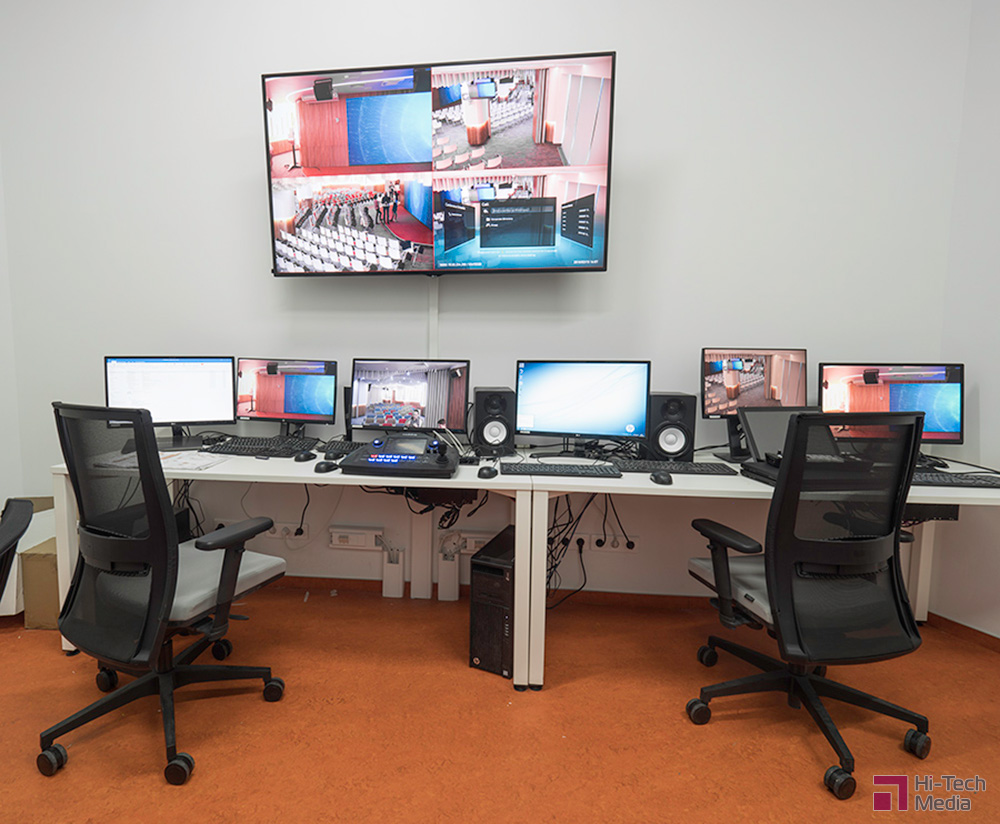 Аудиовизуальный комплекс создан на самом современном сетевом оборудовании