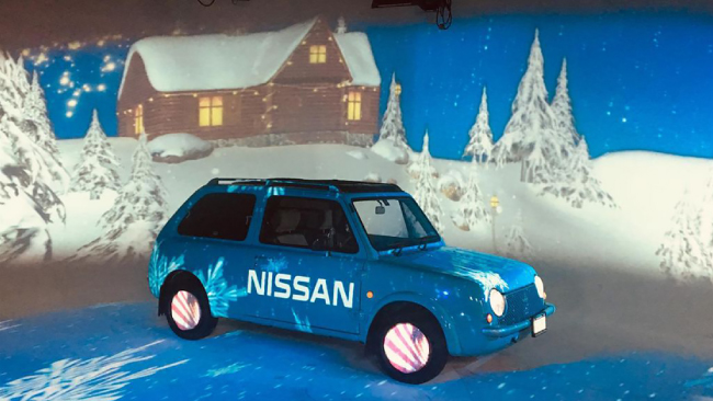 Maxell, Nissan, видеомэппинг на Пабло