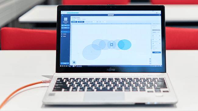 ПО для управления MXA910 является интуитивно понятным и простым в использовании