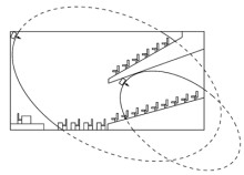 Рис. 5. Расположение дополнительного излучателя под балконом