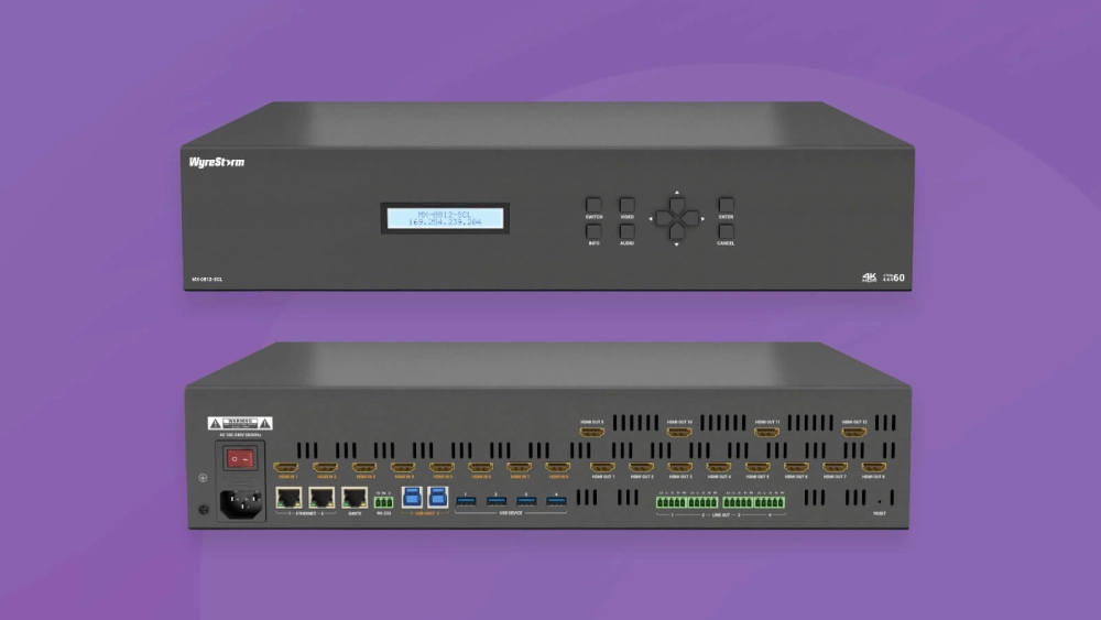 Wyrestorm MX-0812-SCL матричный бесподрывный hdmi коммутатор 4K