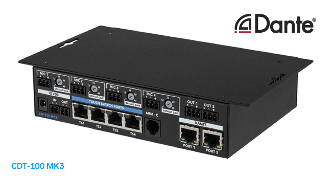 Clockaudio Конвертер аналогового сигнала в Dante