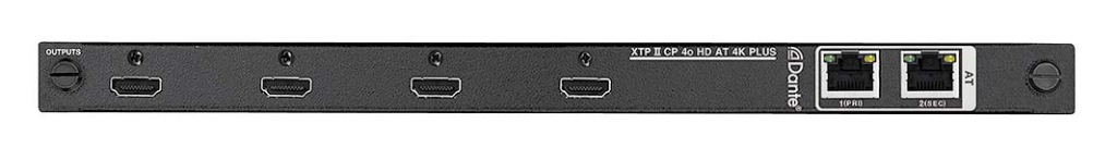 Extron представляет плату XTP II CP 4o HD AT 4K PLUS со встроенным выходом Dante