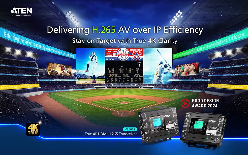 Приёмопередатчик AV-over-IP Aten VE8662 на основе H.265 с поддержкой True 4K HDMI и питания PoE задаёт новый уровень AV коммутации, сочетающий непревзойдённую эффективность и высокое качество. 