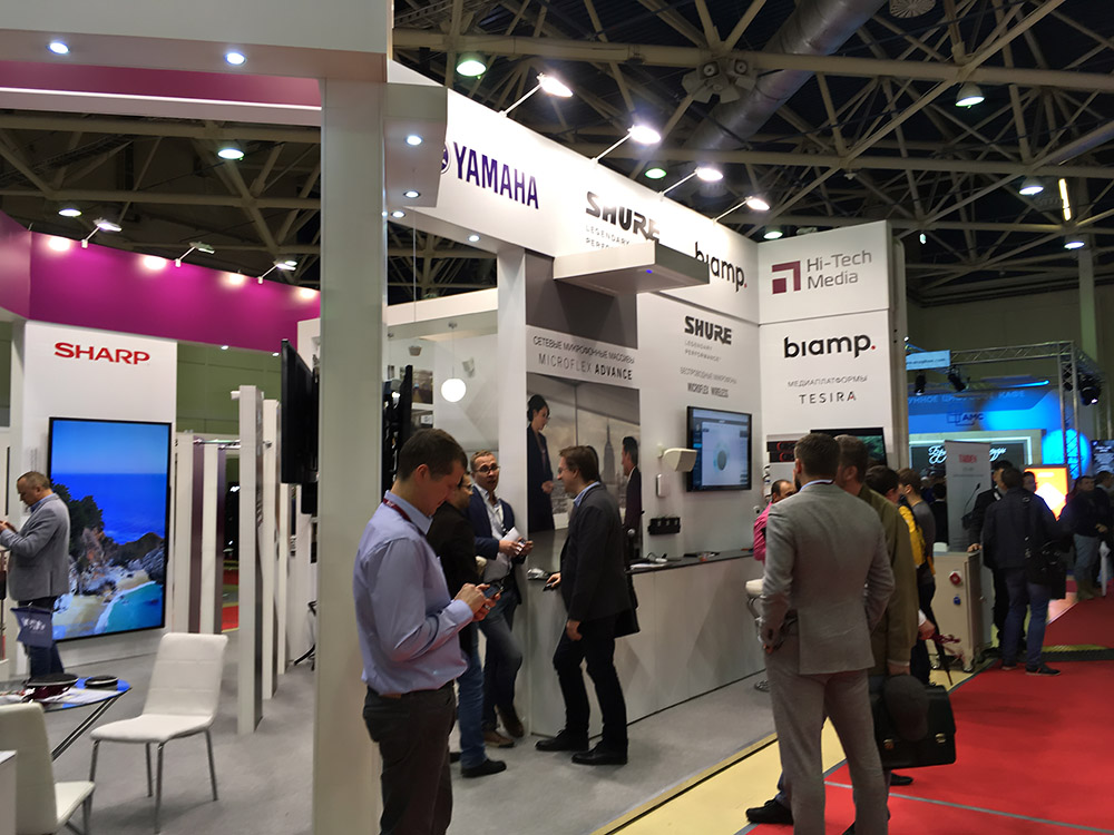 профессиональное звуковое оборудование Biamp, Shure, Yamaha