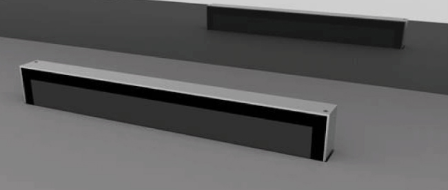 Датчики подъема и опускания мониторов удобно расположены в верхней части монитора. 