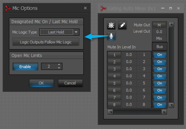 Настройка Mic Options